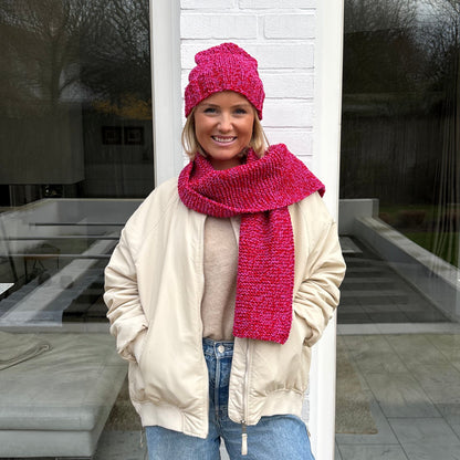 Strick-Set Anfänger PUNCTO Schal + Mütze (inkl. Anleitung)