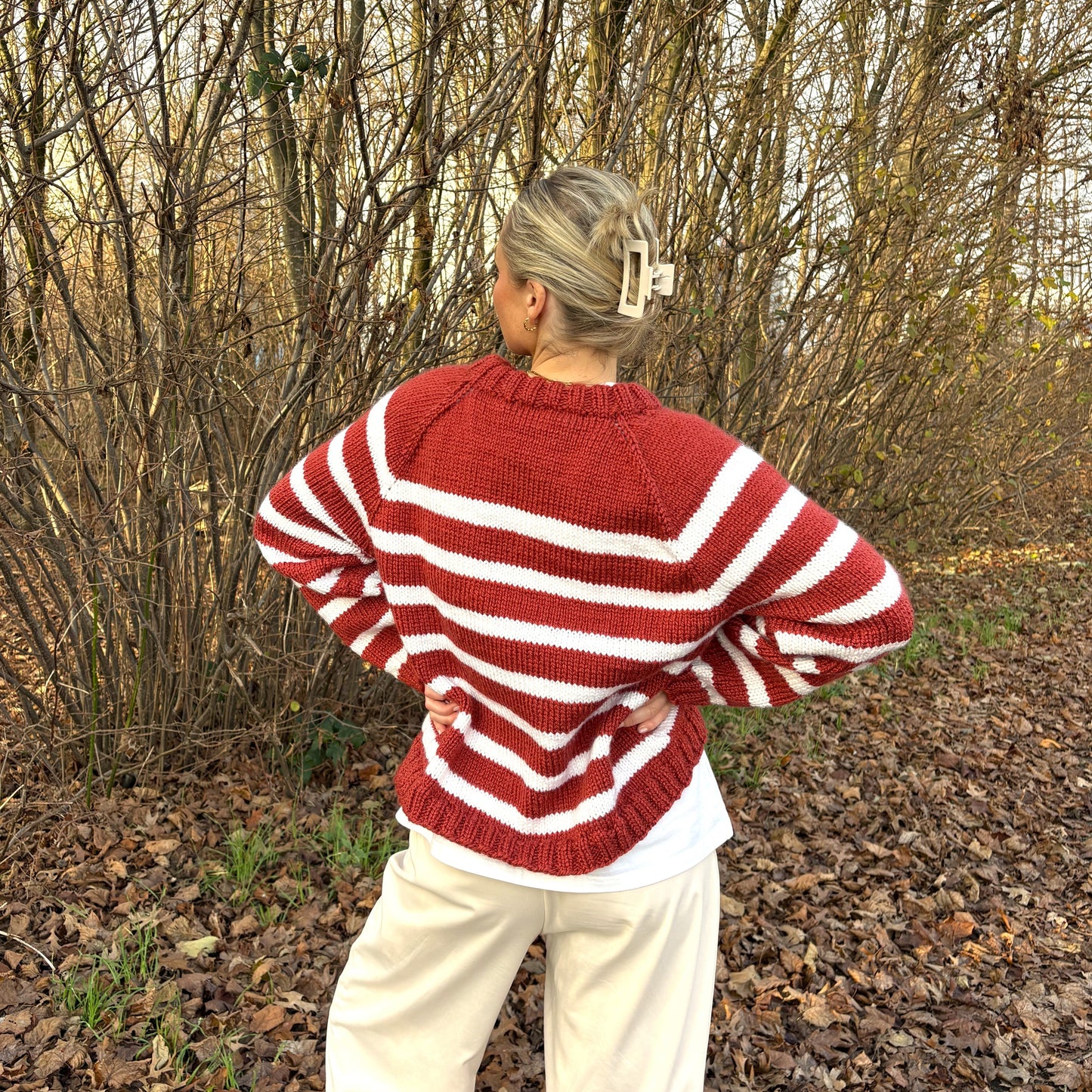 Strick-Set NORDKAP Streifen-Pullover (inkl. Strickanleitung)
