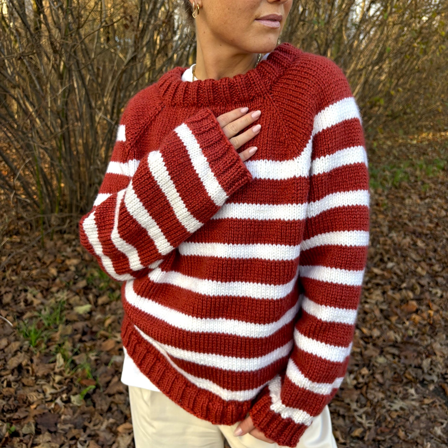Strick-Set NORDKAP Streifen-Pullover (inkl. Strickanleitung)