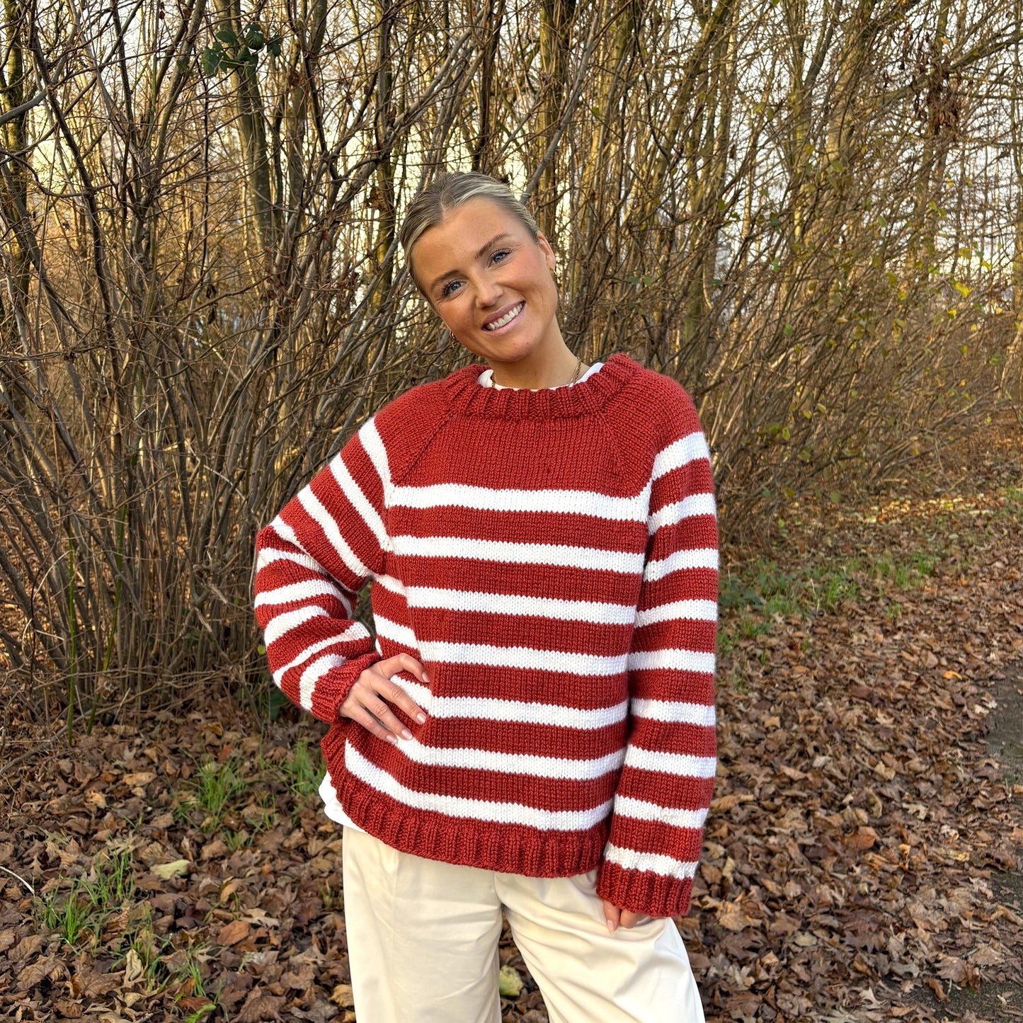 Strick-Set NORDKAP Streifen-Pullover (inkl. Strickanleitung)