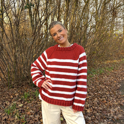 Strick-Set NORDKAP Streifen-Pullover (inkl. Strickanleitung)