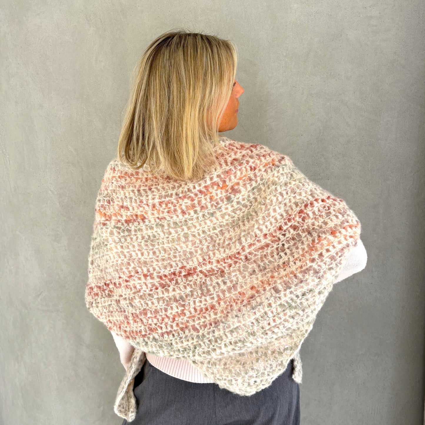 Häkel-Set ALPACA leopard leichtes Dreieckstuch (inkl. Häkelanleitung)