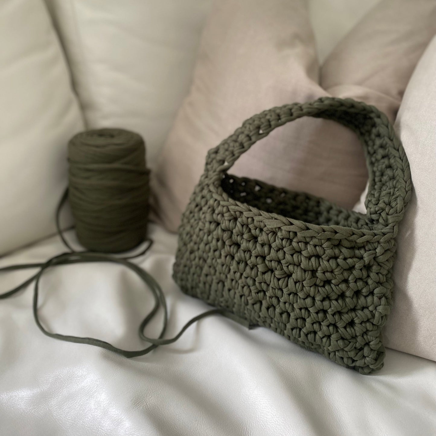 Komplett-Set Anfänger CROCHET BAG (inkl. Häkelanleitung & -nadel)