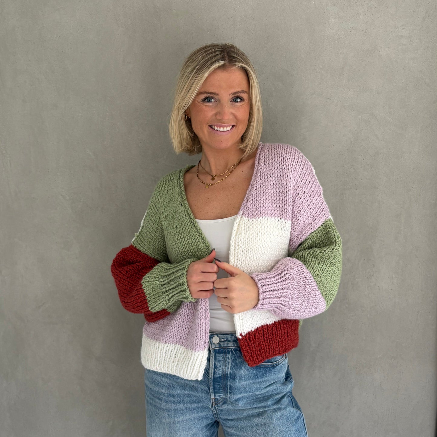 Strick-Set NORDKAP hochwertiger Cardigan (inkl. Strickanleitung)