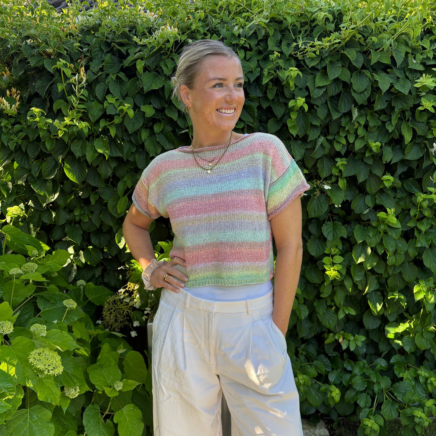 Strick-Set Sommerbrise Baumwolle T-Shirt (inkl. Strickanleitung)