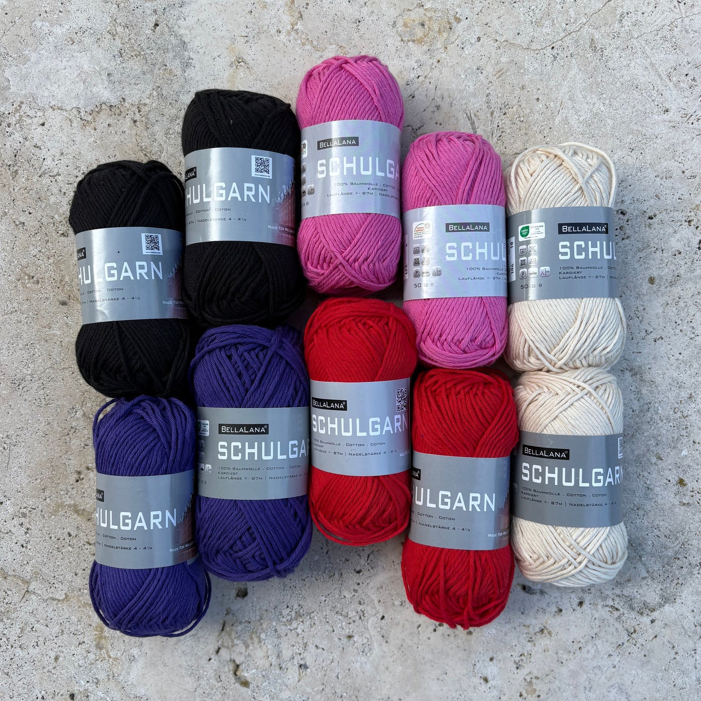 Strick-Set SCHULGARN Jacke mit Lochmuster (inkl. Strickanleitung)