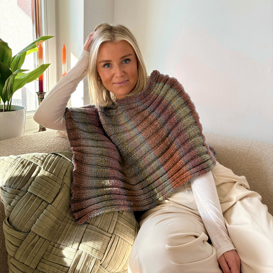 Strick-Set GLOW Poncho (inkl. Strickanleitung)