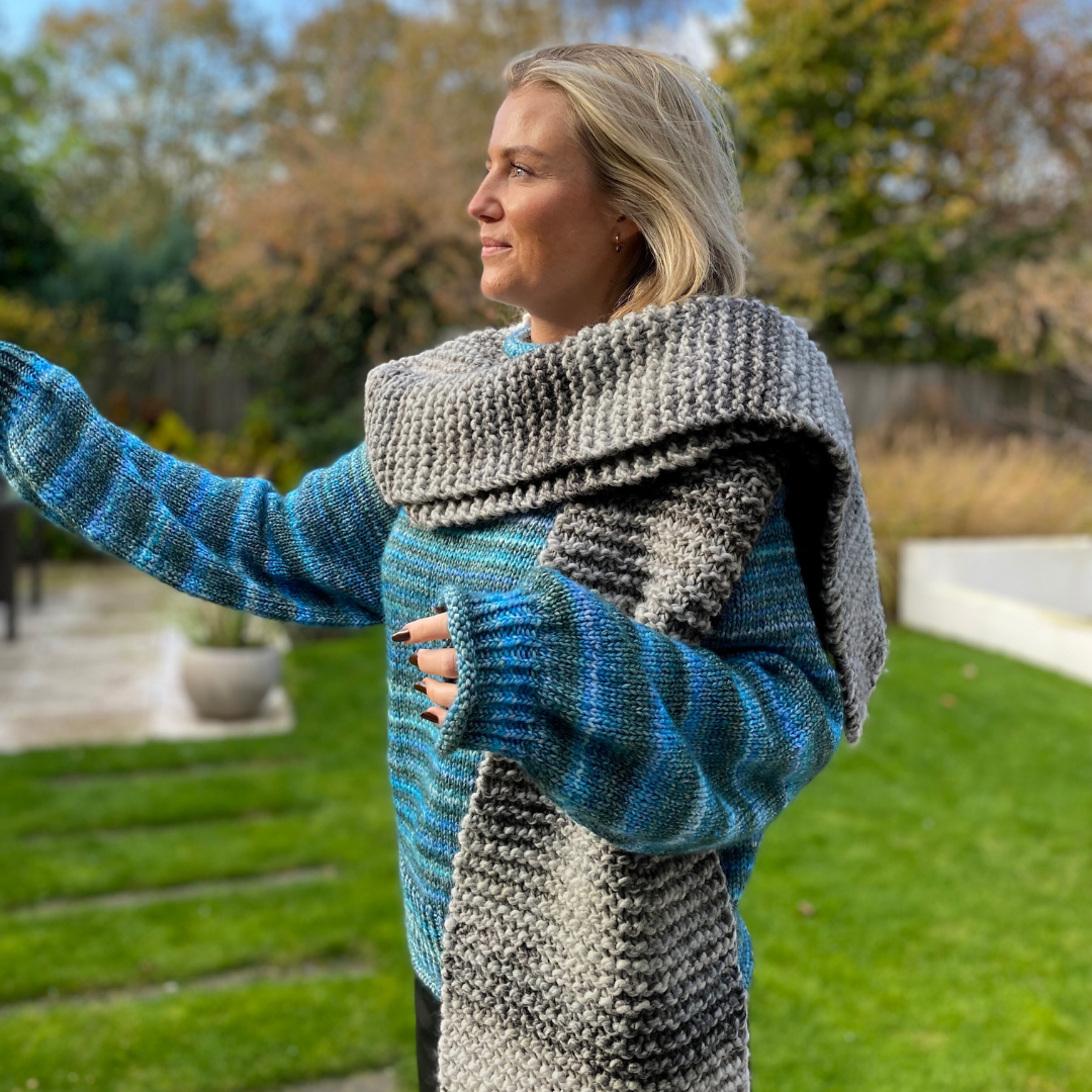 Strick-Set Anfänger FREESTYLE Kuschel-Schal (inkl. Anleitung)