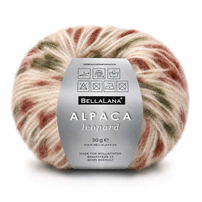 Strick-Set ALPACA leopard Pullover (inkl. Strickanleitung)