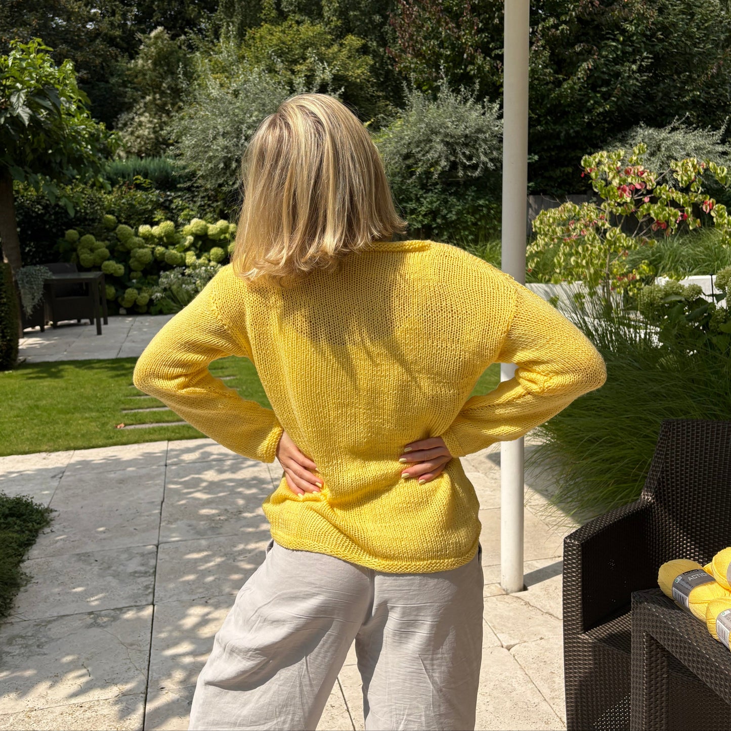Strick-Set für Anfänger ACTION NEW klassischer Pullover (inkl. Strickanleitung)