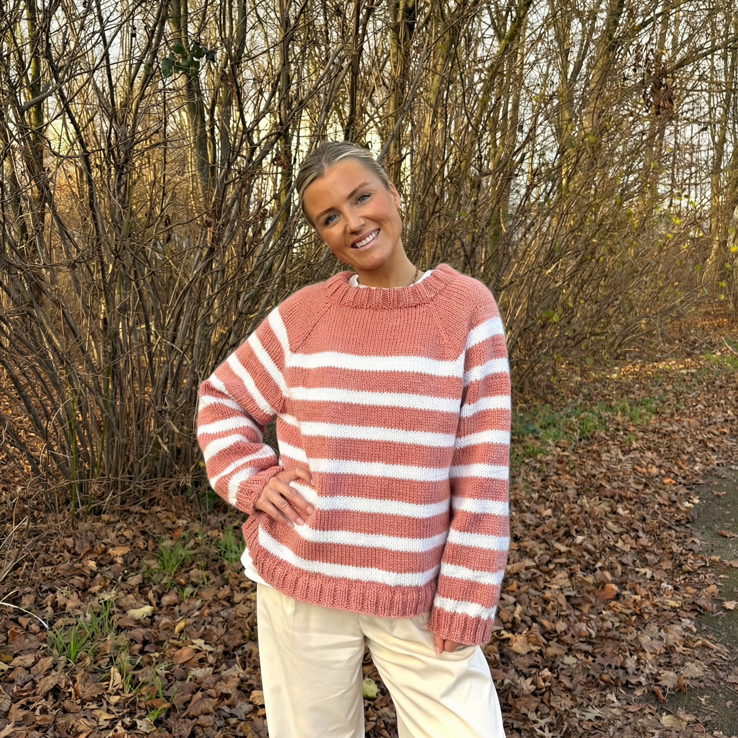 Strick-Set MARTINI Streifen-Pullover (inkl. Strickanleitung)