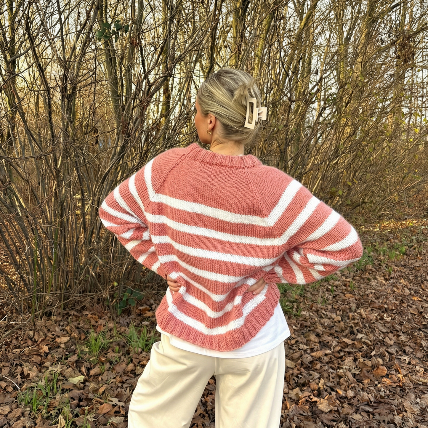 Strick-Set MARTINI Streifen-Pullover (inkl. Strickanleitung)